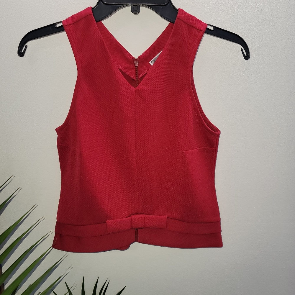 Chelsea 28 pink bow cropped tank